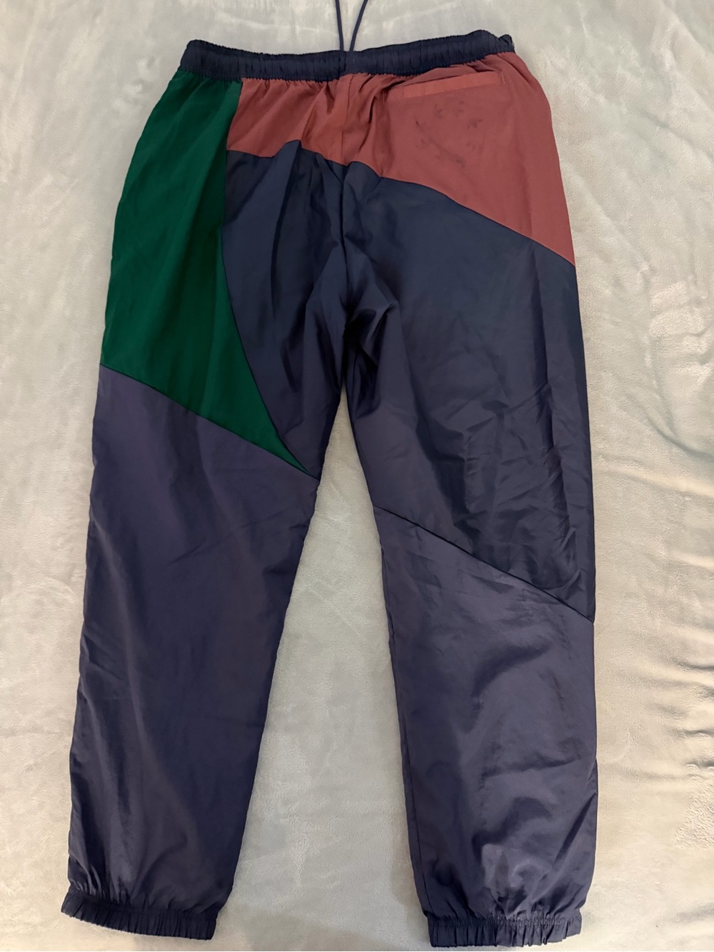 adidas Colorblock Track Joggers in Navy, Maroon & Green - Picture 2 of 3